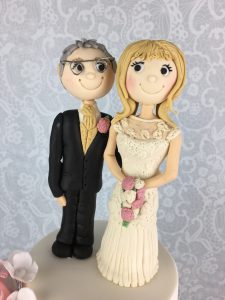 Bride and groom wedding topper