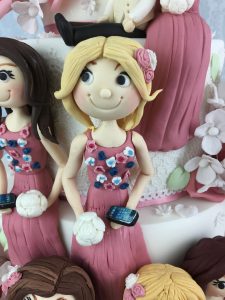Bride and groom cake topper wedding cake