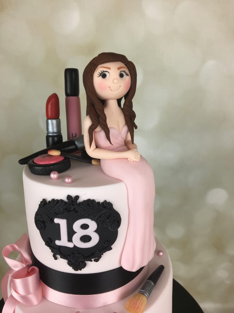 18th Birthday Cake With Mac Makeup